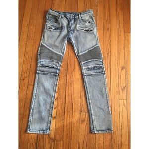 Biker Jeans light blue almost faded color